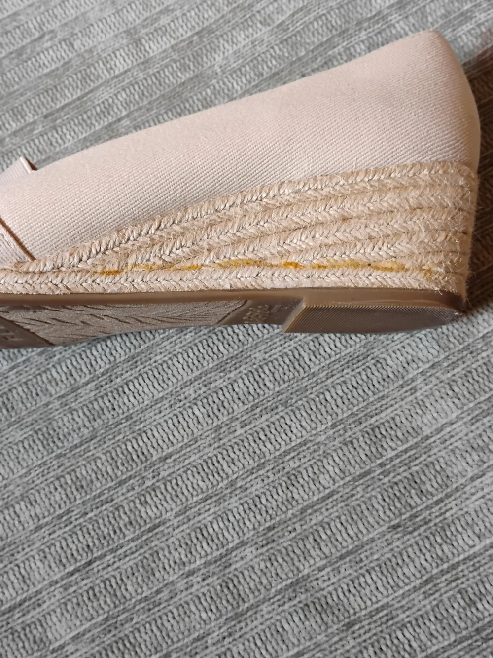 LifeStride Sola Espadrille Wedge Sandals Peep Toe Beige Size 8.5W
